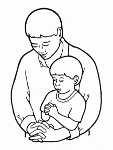 Child Praying Drawing