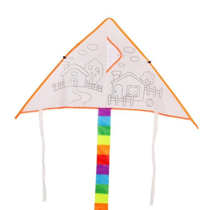 734x737 China New Diy Painting Kite Foldable Outdoor Beach Kite