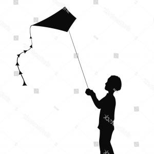 300x300 Kite Flying In The Sky Outline Drawings For Vector Lazttweet