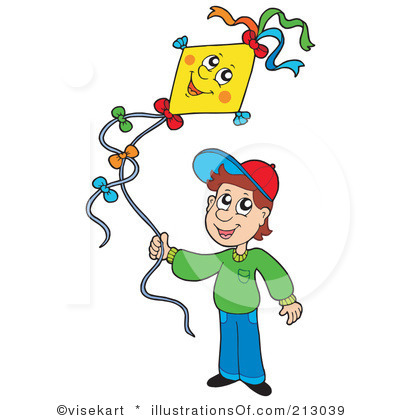 400x420 Child Flying Kite Clipart Collection