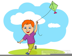 300x232 Children Flying Kite Clipart Free Images