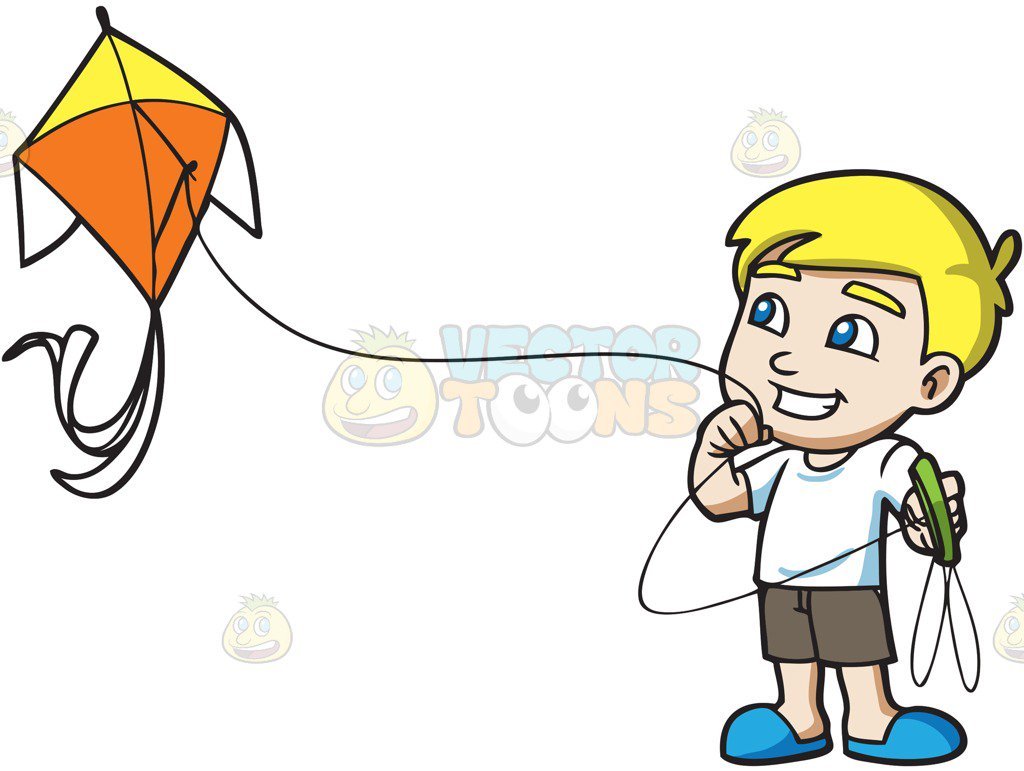 1024x771 Children Flying Kites Clipart Clipart Portal