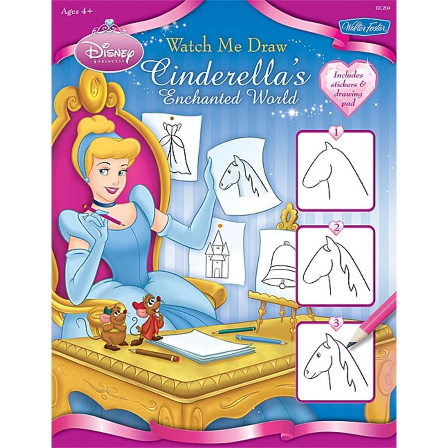 900x900 Watch Me Draw Cinderellas Enchanted World