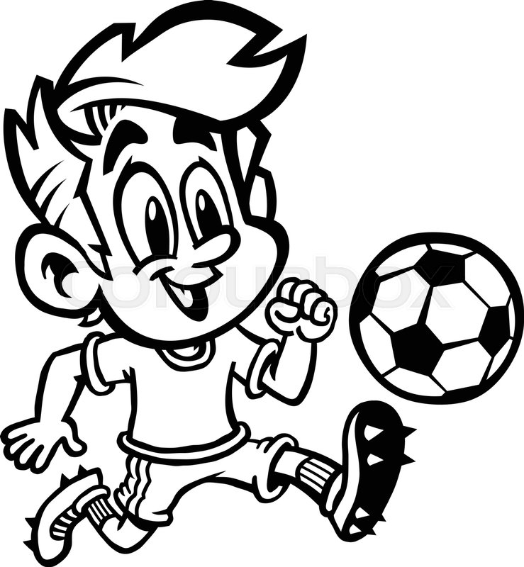 739x800 Children Playing Football Clipart Black And White