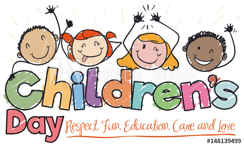 500x301 Drawing With Happy Multicultural Kids Commemorating Children's Day
