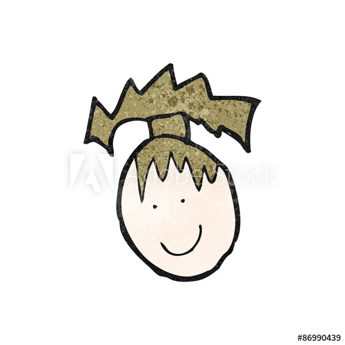 500x500 Child's Drawing Of A Happy Female Face