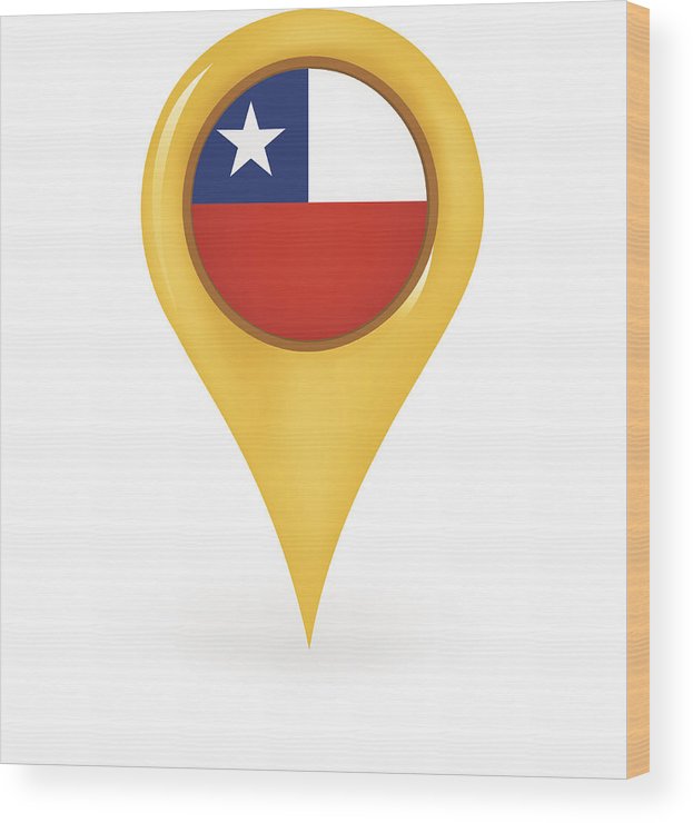623x740 Location Chile Wood Print