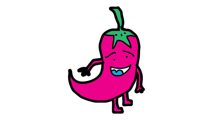 852x480 Kids Drawing White Screen With Theme Of Chili