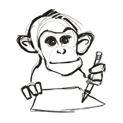 400x400 drawing chimp