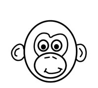 199x178 How To Draw A Cartoon Chimpanzee