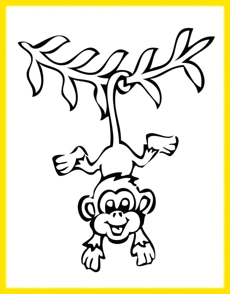 772x986 Chimpanzee Coloring Pages