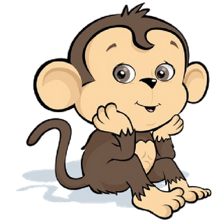 320x320 chimp drawing circus monkey transparent png clipart free
