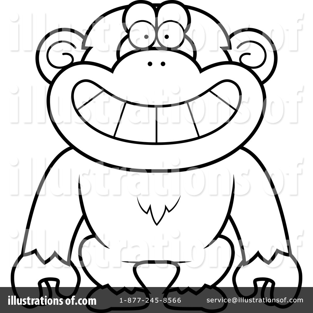 1024x1024 Chimpanzee Clipart