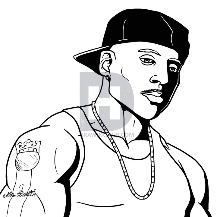 720x720 How To Draw Ll Cool J, Ll Cool J, Step