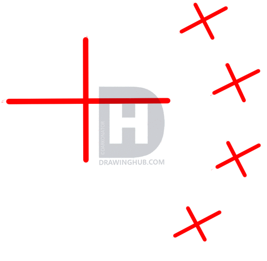 529x518 How To Draw The Flag Of China, Step