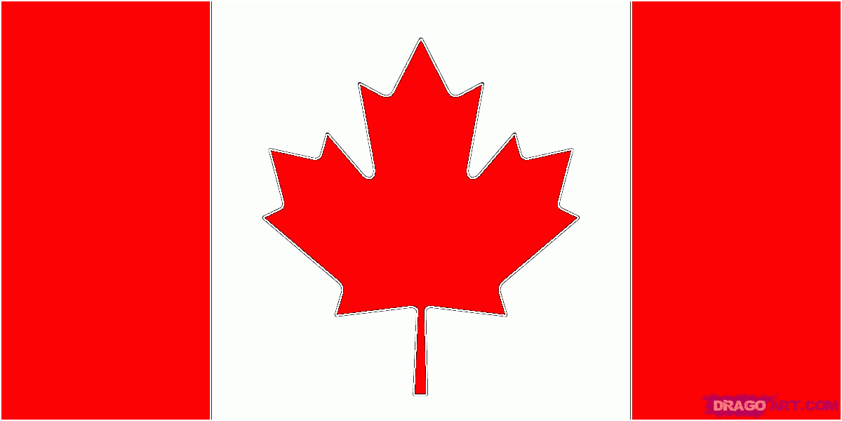 1200x600 How To Draw The Canadian Flag, Step