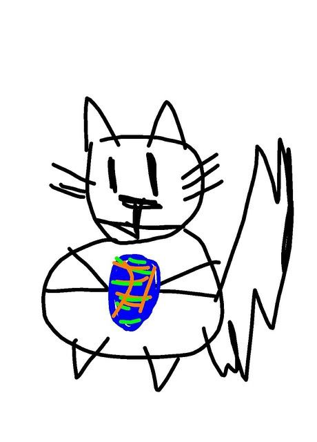 460x640 evil chinchilla drawing