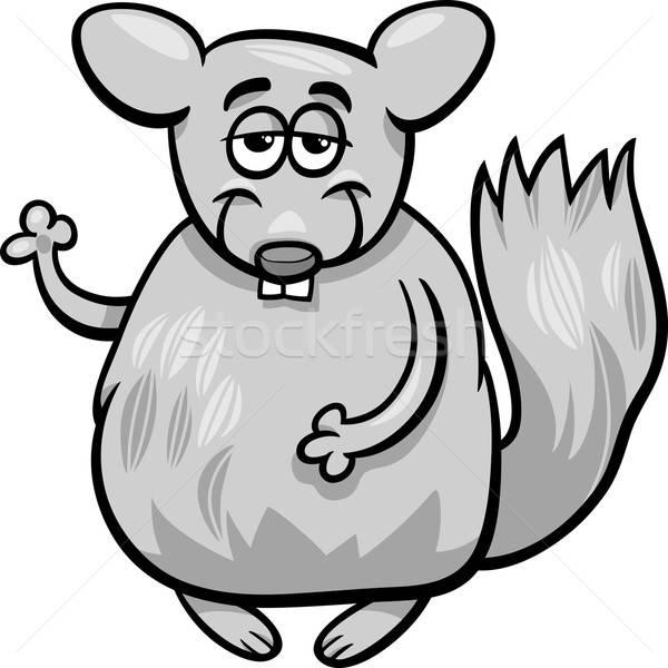 600x600 Funny Chinchilla Cartoon Illustration Vector Illustration Igor
