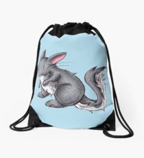 210x230 chinchilla drawing drawstring bags redbubble