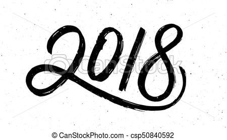 450x277 Calligraphy For New Year Of The Dog Greeting Card Design