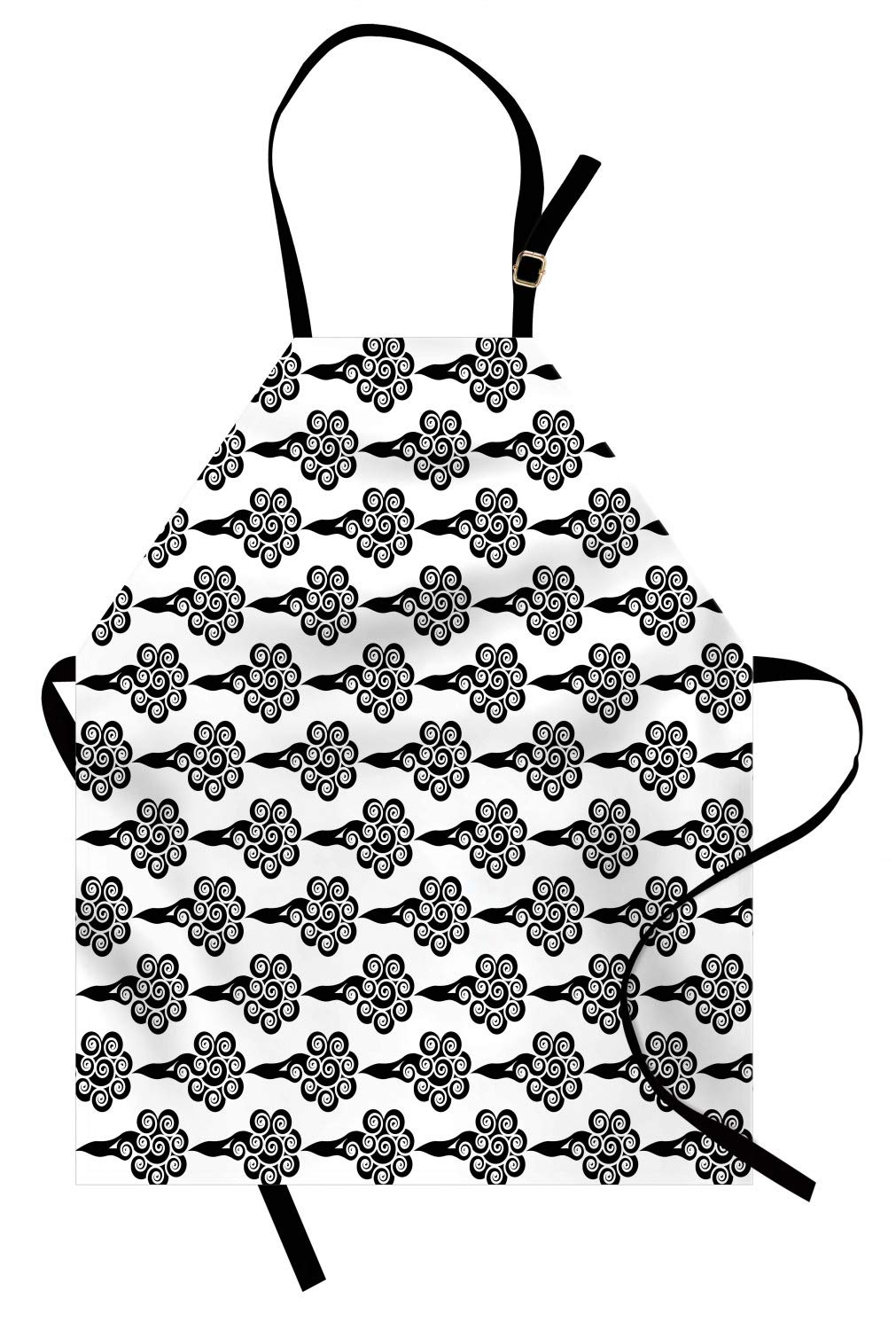1011x1500 Ambesonne Cloud Apron, Chinese Swirled Clouds