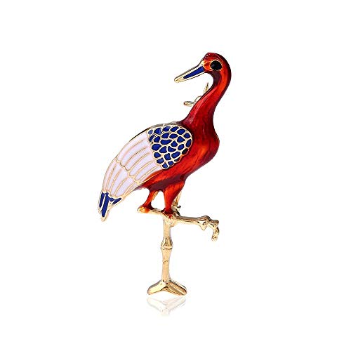 500x500 chinese style red crowned crane brooch pin birds brooches