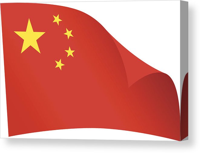 661x506 waving china flag canvas print canvas art