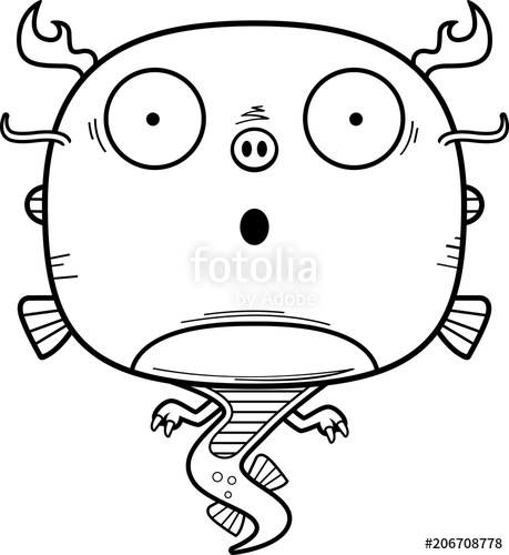 459x500 Surprised Cartoon Chinese Dragon Stock Image And Royalty Free