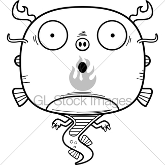 325x325 Surprised Cartoon Chinese Dragon Gl Stock Images