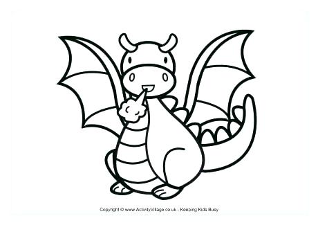 460x325 Chinese Dragon Coloring Pages Here Are Cute Dragon Coloring Pages