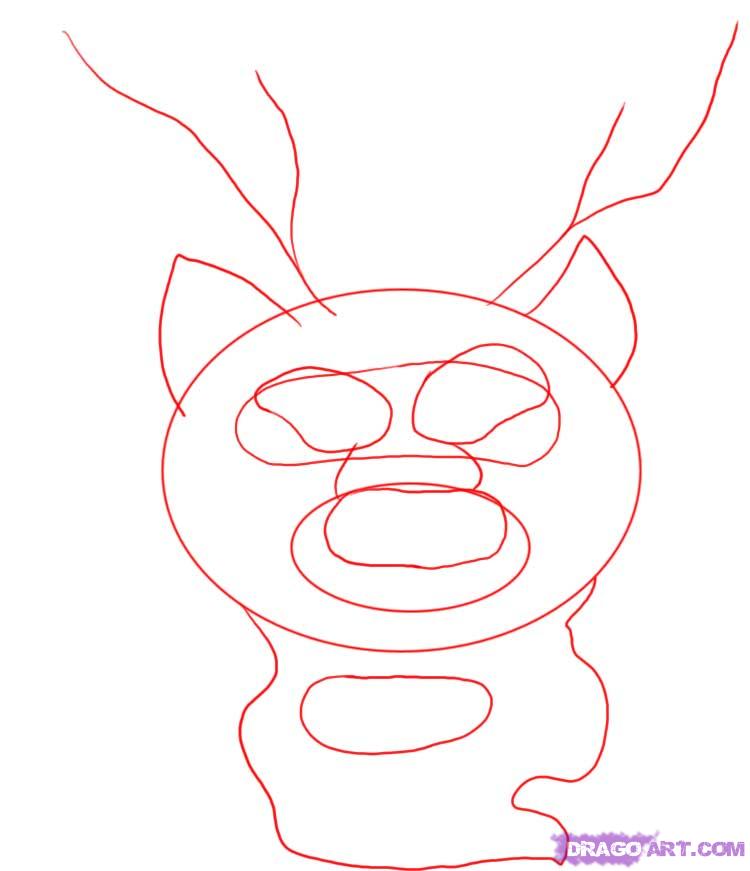 750x871 Draw A Chinese Dragon Head, Step