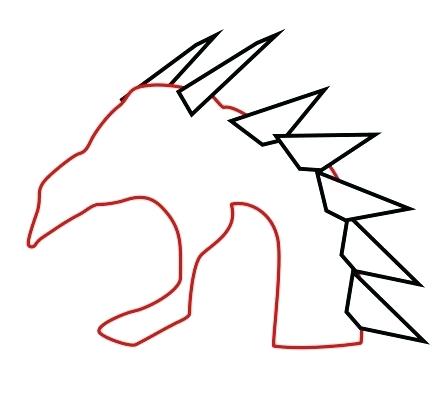 447x396 How To Draw A Easy Dragon Easy To Draw Chinese Dragon Face