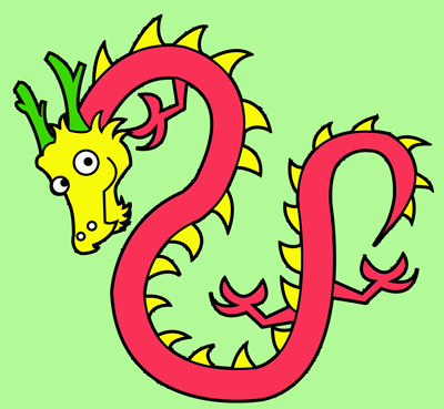 400x369 How To Draw Chinese Dragons With Easy Step