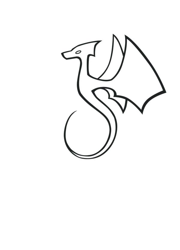 600x834 simple dragon head drawing simple dragon head drawing simple