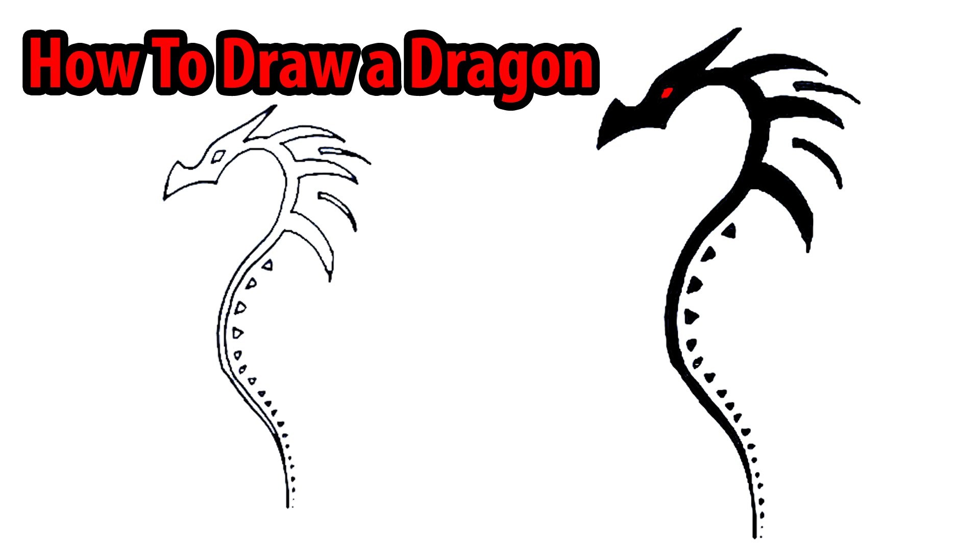 1920x1090 Chinese Dragon Head Drawings Step