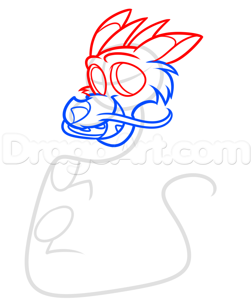 880x1070 Drawing A Baby Chinese Dragon, Step