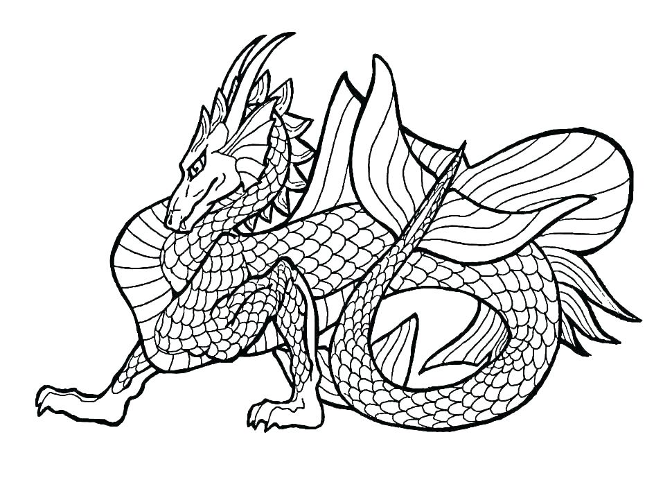 970x692 Dragon Face Coloring