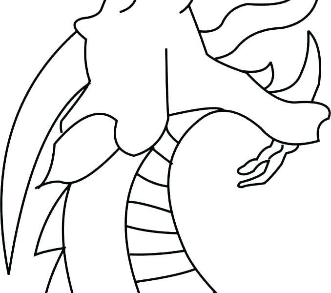 678x600 Dragon Head Coloring