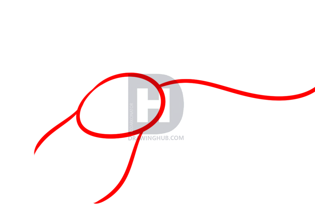 1021x720 Drawing A Chinese Dragon Head, Step