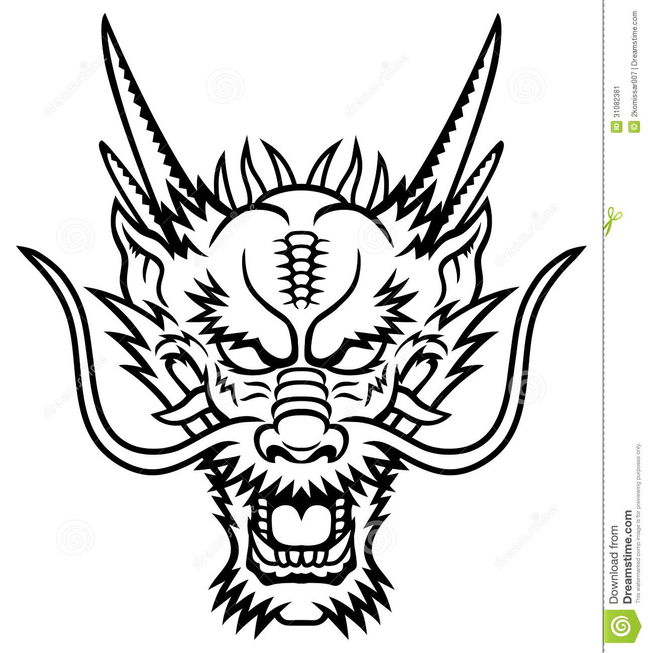 1290x1300 Stock Vector Coloring Book Pages Dragon Head Tattoo, Dragon