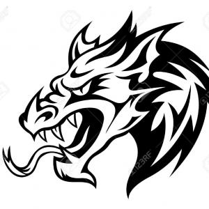 300x300 Chinese Dragon Face Template Illustration Of Traditional Head