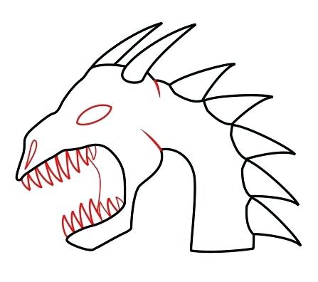 447x396 How To Draw A Chinese Dragon Head How To Draw A Dragon Draw