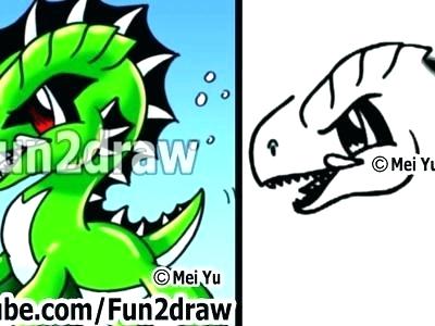 400x300 How To Draw A Cool Dragon Easy Dragon Head Drawing How To Draw