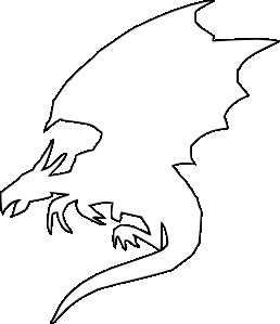 258x299 Stock Vector Outline Chinese Dragon Illustration For Tattoo Design