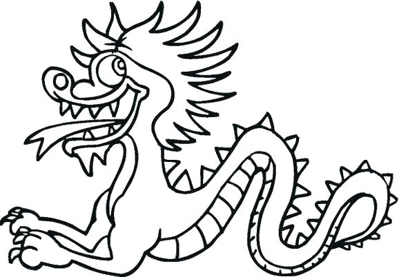 Chinese Dragon Line Drawing | Free download on ClipArtMag