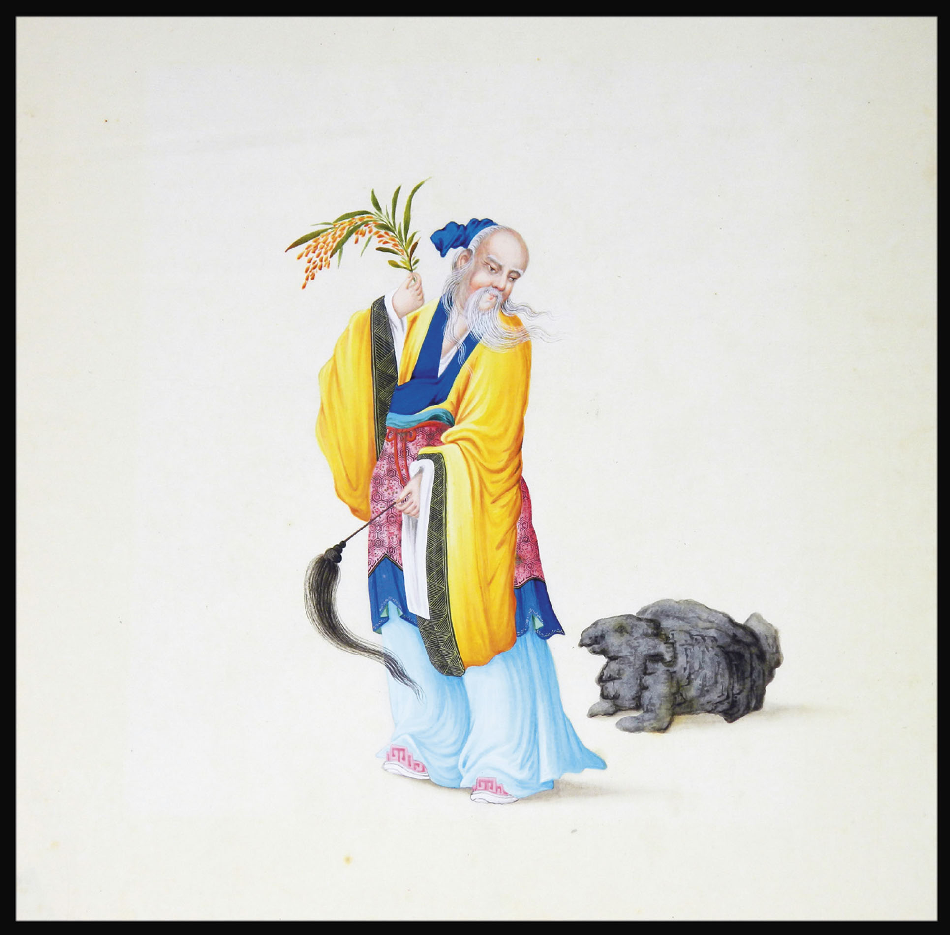 1931x1900 Fine Chinese Album Of Watercolours Of The Eight Immortals Prints