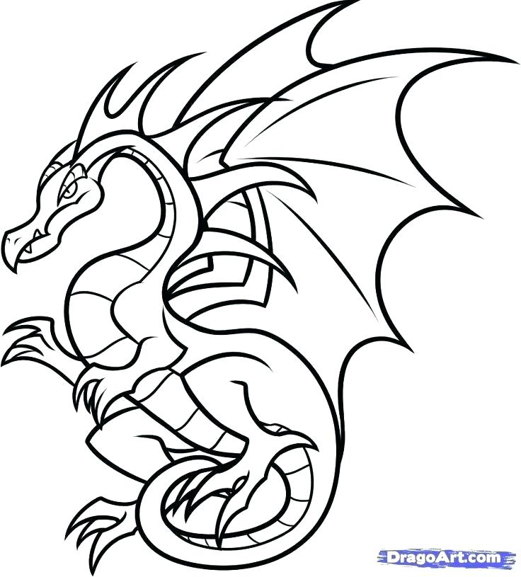 736x815 Drawing Dragons Easy Easy To Draw Dragon Head How To Draw A Simple