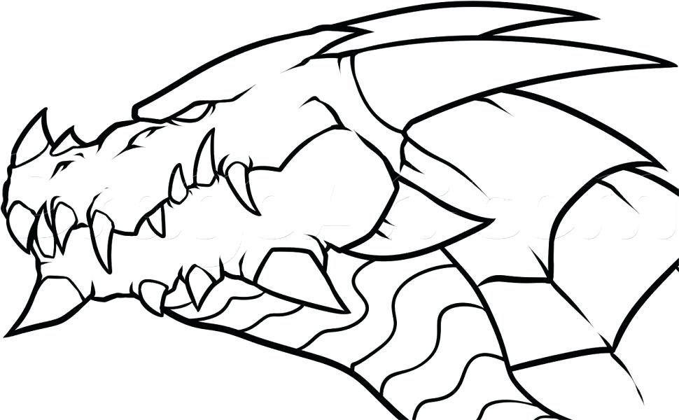 970x600 How To Draw A Easy Chinese Dragon Coloring Pages Glamorous Easy