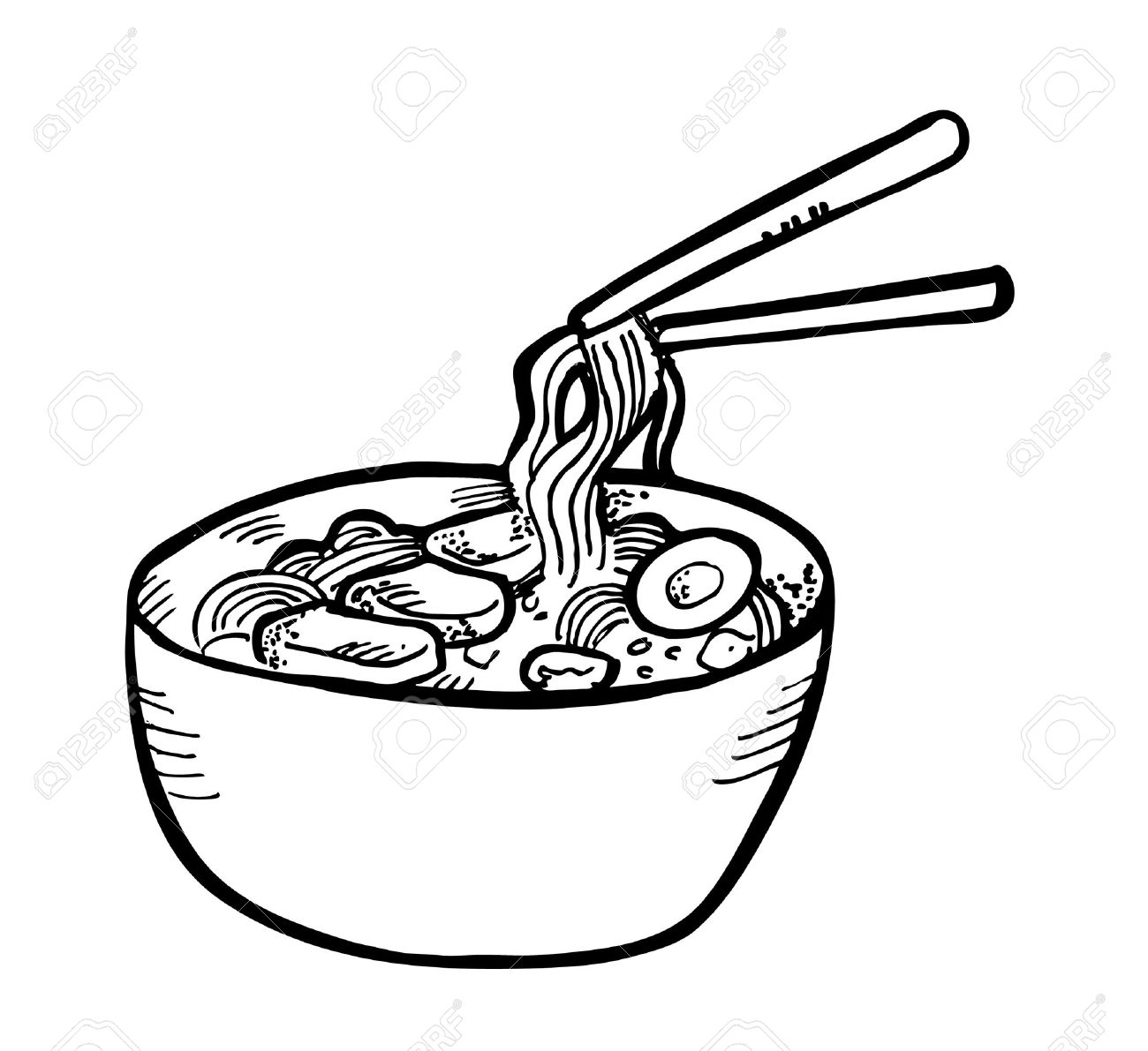1300x1191 ramen drawing noodle chinese for free download