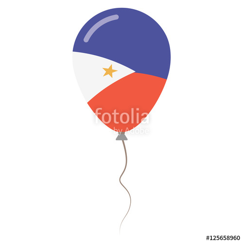 500x500 People's Republic Of China National Colors Isolated Balloon